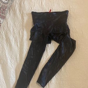 Spanx faux leather leggings